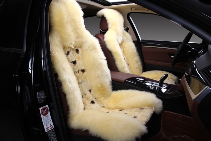 Накидка Овчина+Заяц натуральный мех (класса А) Австралия бежевый